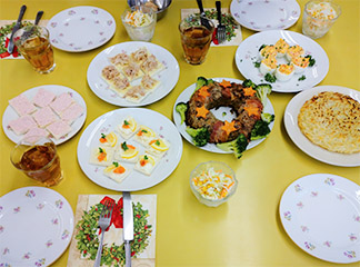 クリスマスオードブル実習写真1
